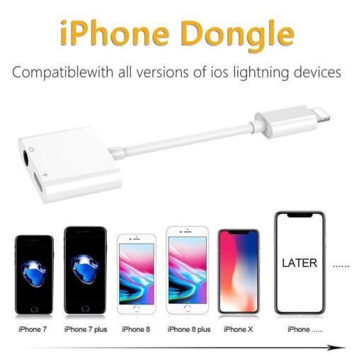 Cáp chuyển cổng sạc 2 trong 1 dành cho iPhone X XS Max 8 7 Plus iOS 11 12