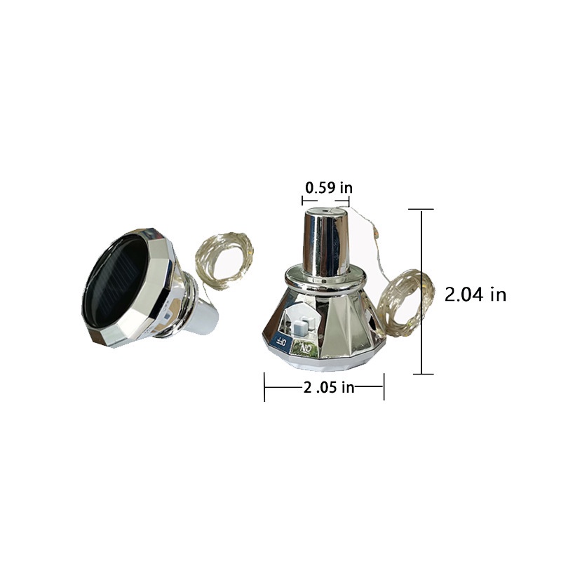 Dây Đèn Led 2M Sử Dụng Năng Lượng Mặt Trời Trang Trí Chai Rượu