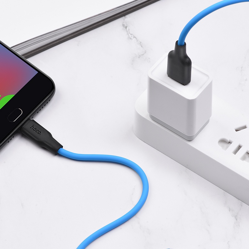 Cáp sạc nhanh HOCO. X21 Plus Micro USB 2.4A cho điện thoại Android