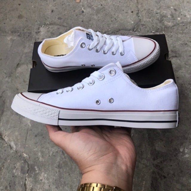 Giày ⚡Converse Classic Trắng⚡ [ Full Box + Bill ] Cổ Thấp, Cao - Sneaker CV Trắng Cao Cấp HCM