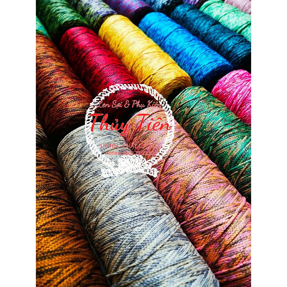 Sợi Dệt Cotton Loang Móc Nón Túi Ví Màu 01-20