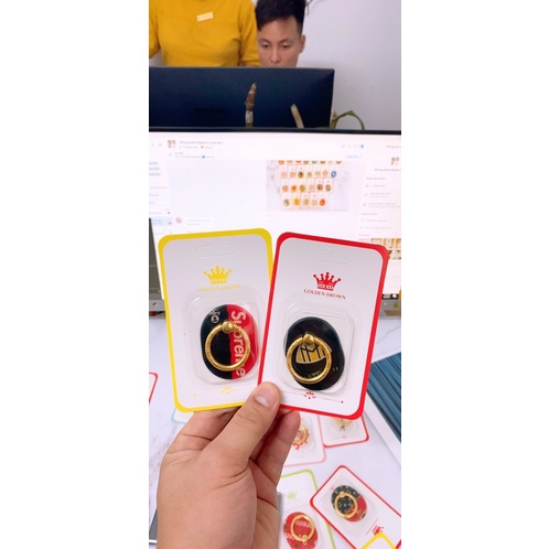 [Loại xịn] Iring Giá Đỡ Điện Thoại Chiếc Nhẫn Hình Basic Bám Siêu Chắc Full Hộp !