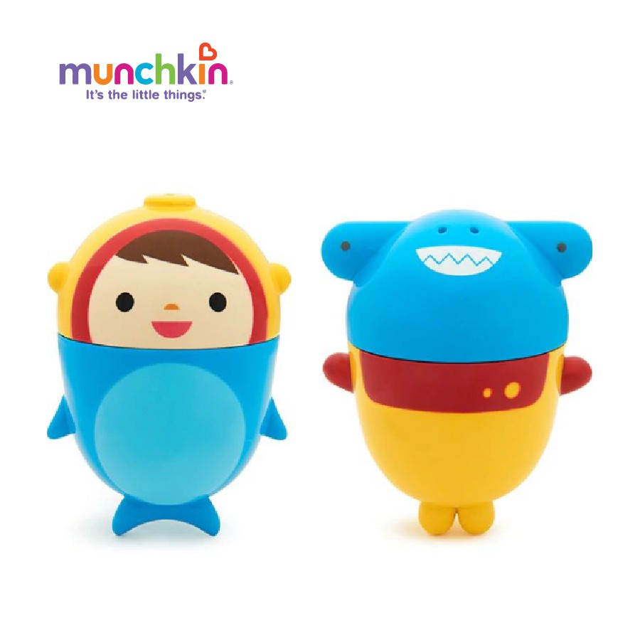 [Mã BMBAU50 giảm 7% đơn 99K] Bộ đồ chơi phun nước tháo lắp sinh vật biển Munchkin chất liệu nhựa mềm cao cấp