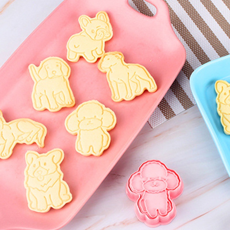 Bộ 6 Khuôn Cắt Bánh Quy Hình Chú Chó Dễ Thương
