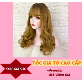 TÓC CẢ ĐẦU 💕 FREESHIP 💕💕TÓC BỘ NGUYÊN ĐẦU MAU VÀNG LIGHT TÂY