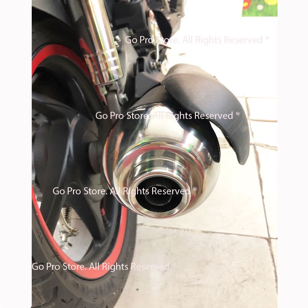 Chụp Đích Pô AIR BLADE 2008 - 2010 INOX