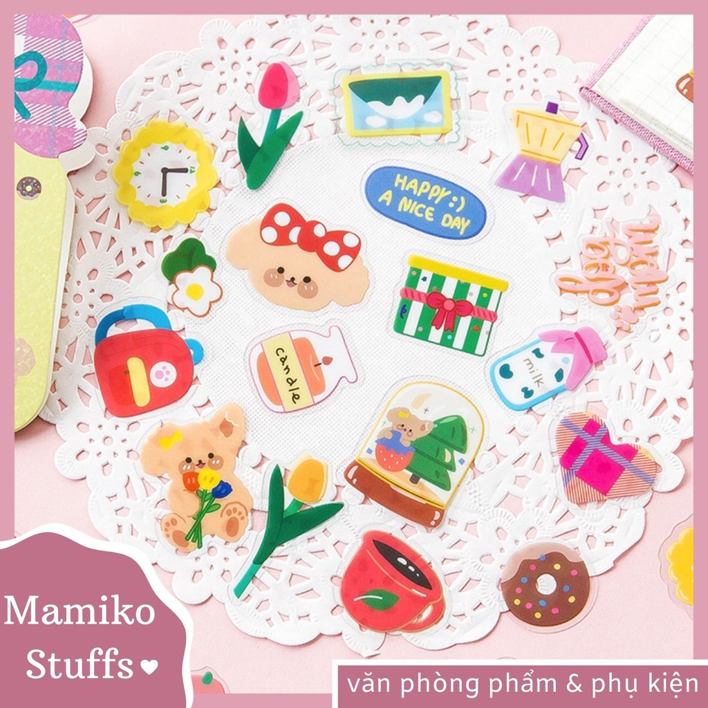 STICKER NHÃN DÁN HOẠT HÌNH SIÊU CUTE GÓI NHIỀU MẪU