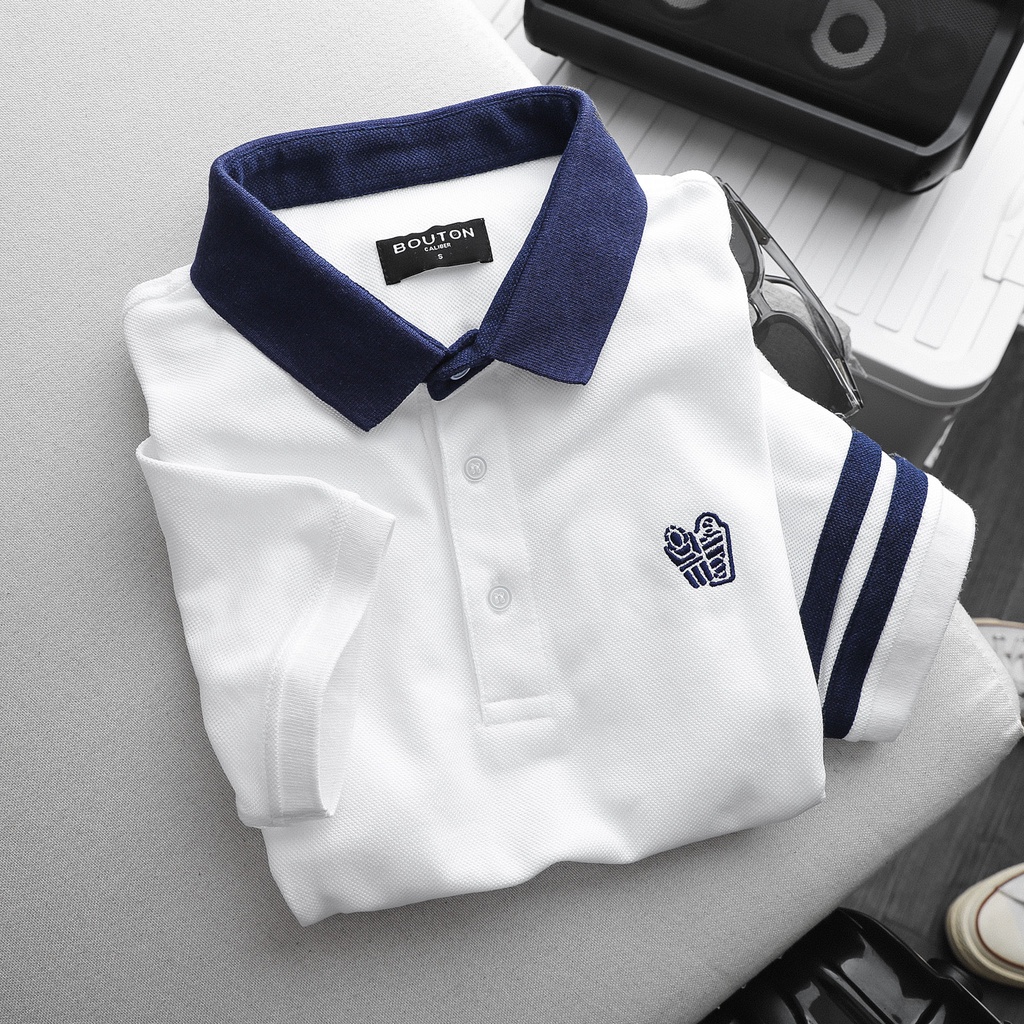 Áo Thun Polo Nam Có Cổ, Áo Phông Polo Nam Có Cổ Tay Ngắn Basic Vải Cotton Cao Cấp BOUTON PLBO0028 160STORE | BigBuy360 - bigbuy360.vn