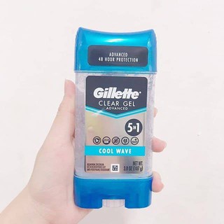 Lăn khử mùi nam GILLETTE Endurance Cool Wave Clear Gel 5 in 1