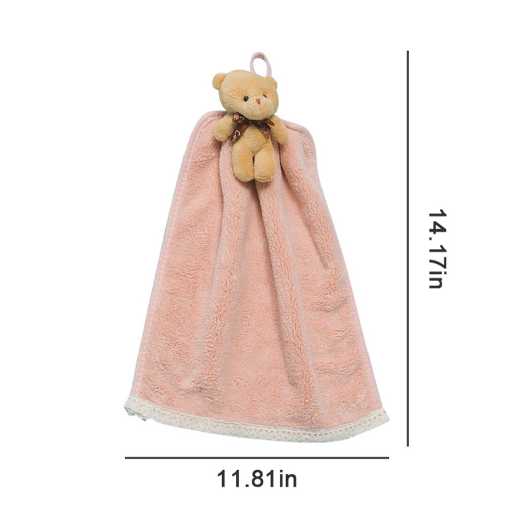 Khăn Lau Tay Nhà Bếp, Khăn Lau Bát Treo Nhà Bếp Gấu Teddy đáng yêu 36x30x5cm