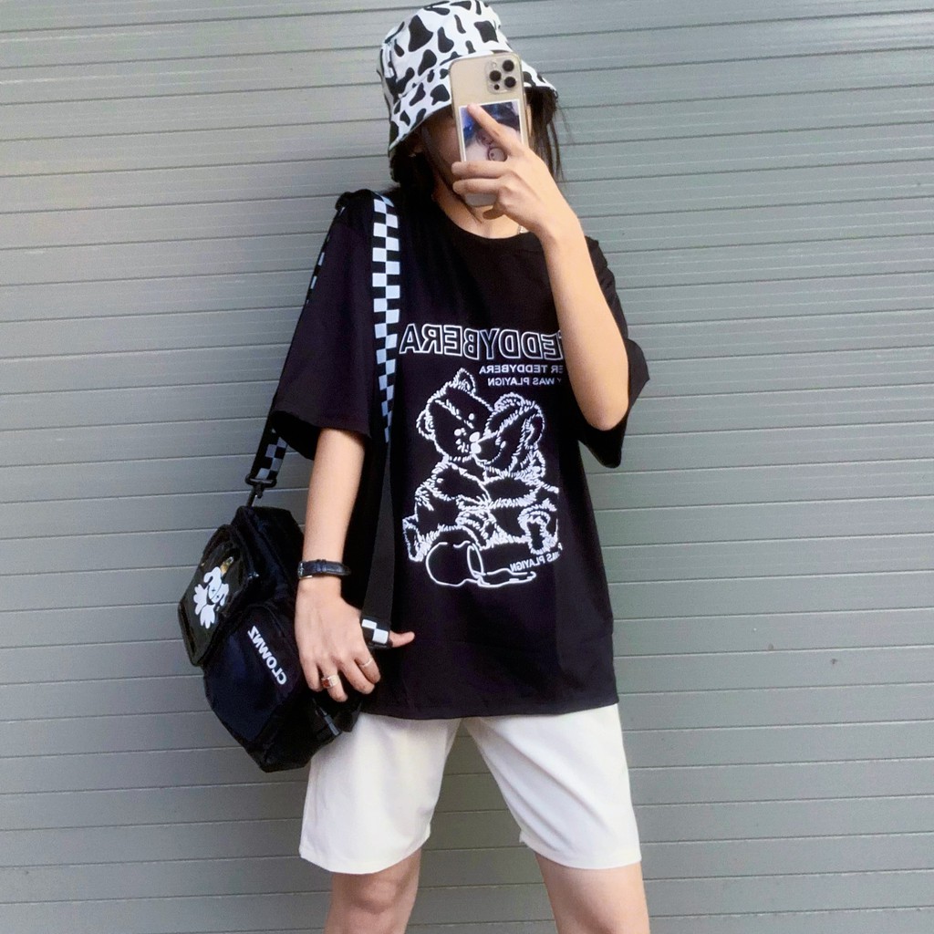 Áo thun tay lỡ form rộng unisex TeddyBera _ảnh thật tại Cò Vạc Shop | BigBuy360 - bigbuy360.vn