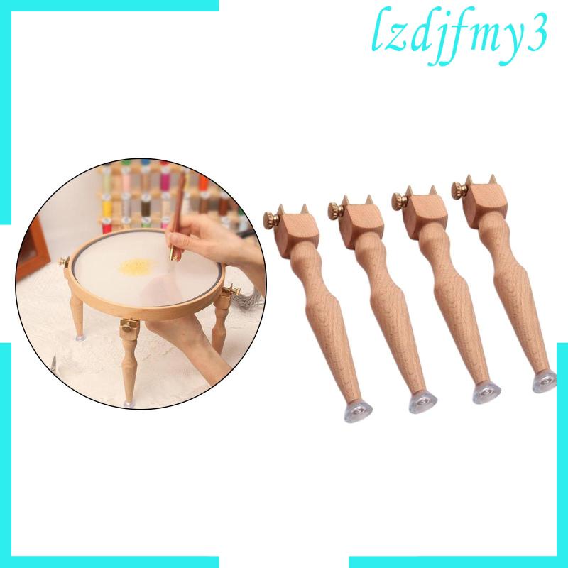 Set 4 Khung Thêu Chữ Thập Đứng Để Bàn / Sàn Nhà Làm Thủ Công Lzdjlmy3