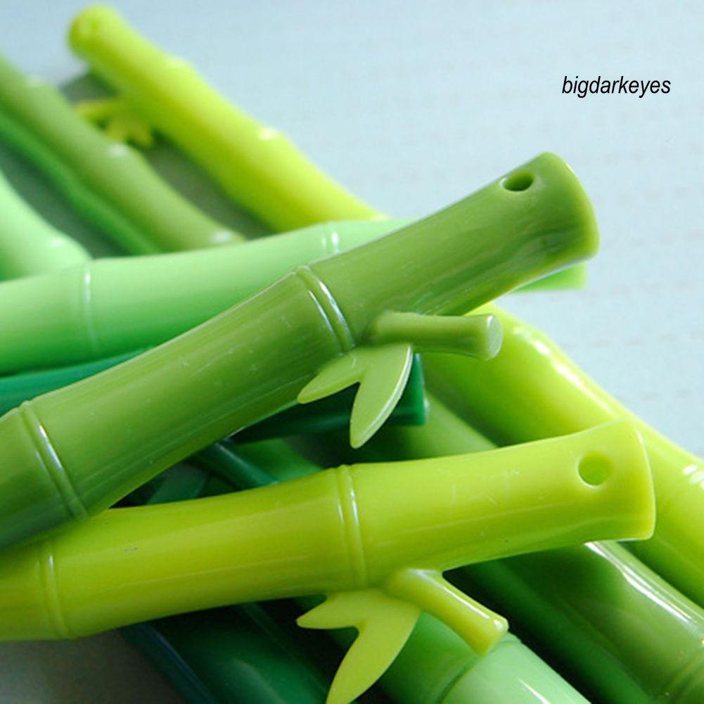 Nyt- 5 Bút Bi Mực Đen Ngòi 0.38mm Hình Cây Tre
