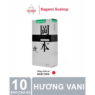 Bao cao su okamoto hương vani  (HỘP 10 CÁI)