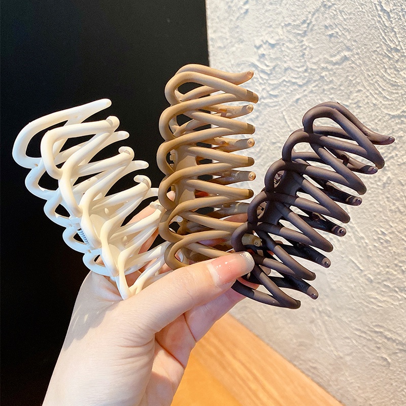 Kẹp tóc dạng tổ chim bằng nhựa acrylic cỡ lớn thời trang