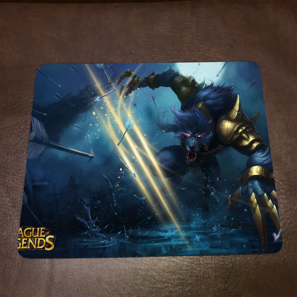 Lót chuột máy tính League of Legends WARWICK - Mẫu 2 Mousepad cao su êm ái, nhận in theo yêu cầu