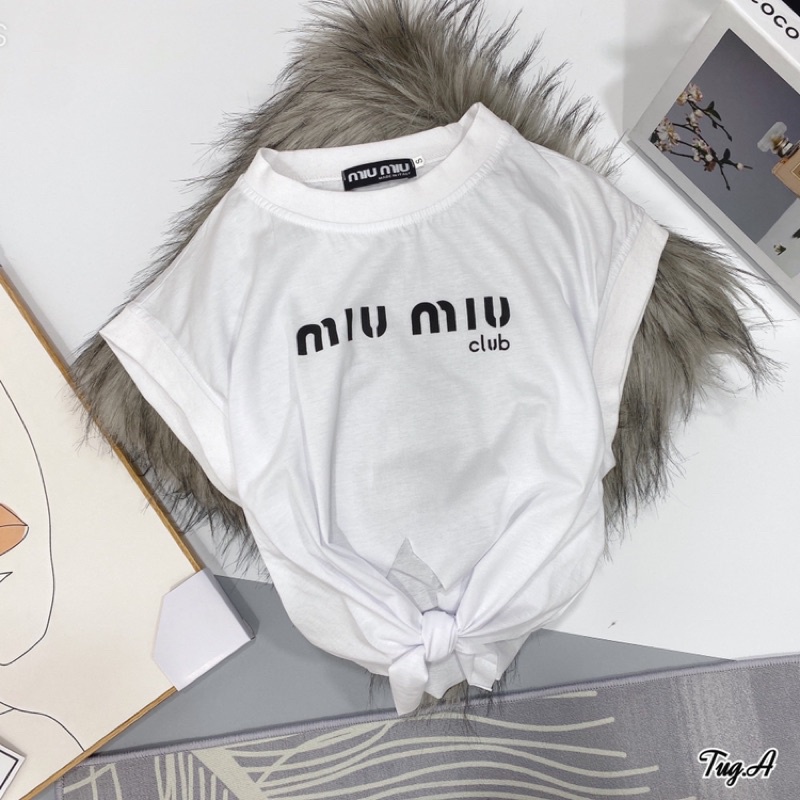 Áo croptop miu miu