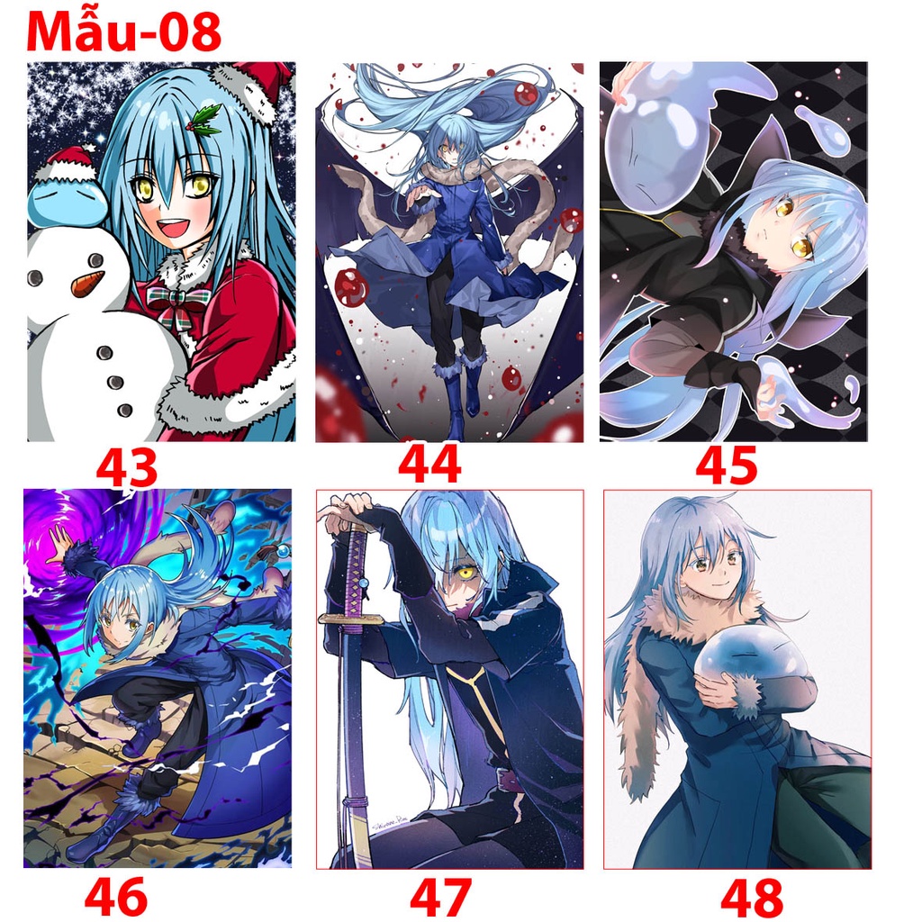 Poster, tranh dán tường, áp phích anime Tensei Shitara Slime Datta Ken - Rimuru Tempest