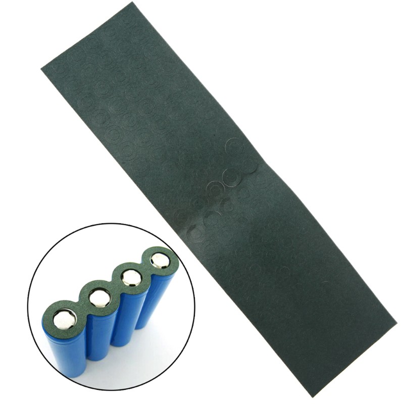 Set 100 vòng đệm cách nhiệt pin 18650 bằng giấy tiện lợi