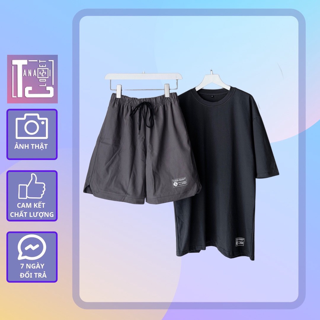 [sẵn]Set đồ basic gồm quần short và áo thun (ảnh thật tại shop) Tanazi Closet