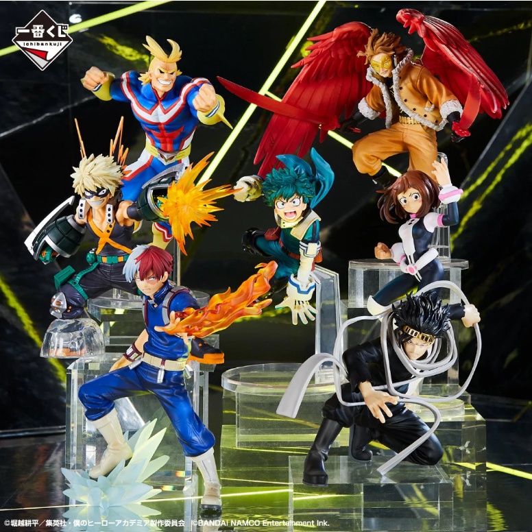 Mô hình anime Deku, Bakugo, Uraraka, Shouto, All Might, Aizawa, Hawk - Ichiban Kuji Ultra Impact (My Hero Academia)