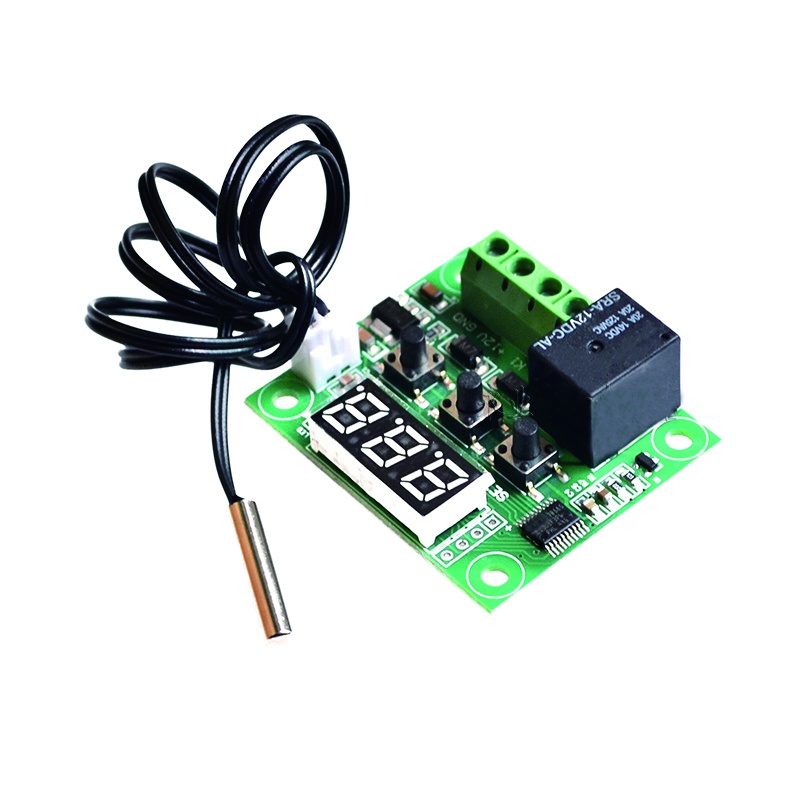 Mô Đun Công Tắc Điều Khiển Nhiệt Độ Kỹ Thuật Số W1209 DC 12V Có Đèn LED