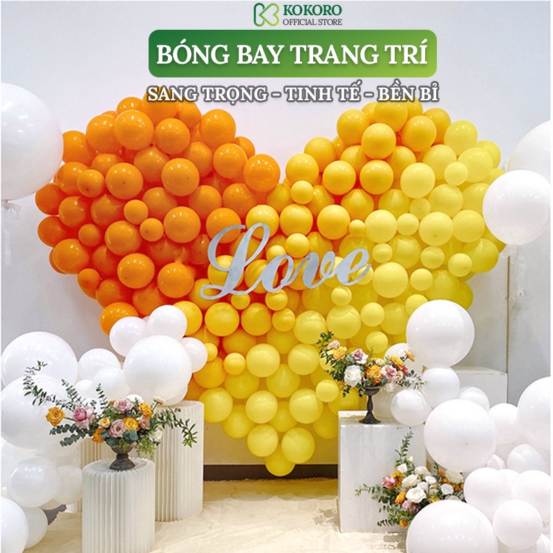 Bong Bóng Trang Trí Sinh Nhật, Bong Bóng 10 inch Màu Pastel Cực HOT (Combo 50)