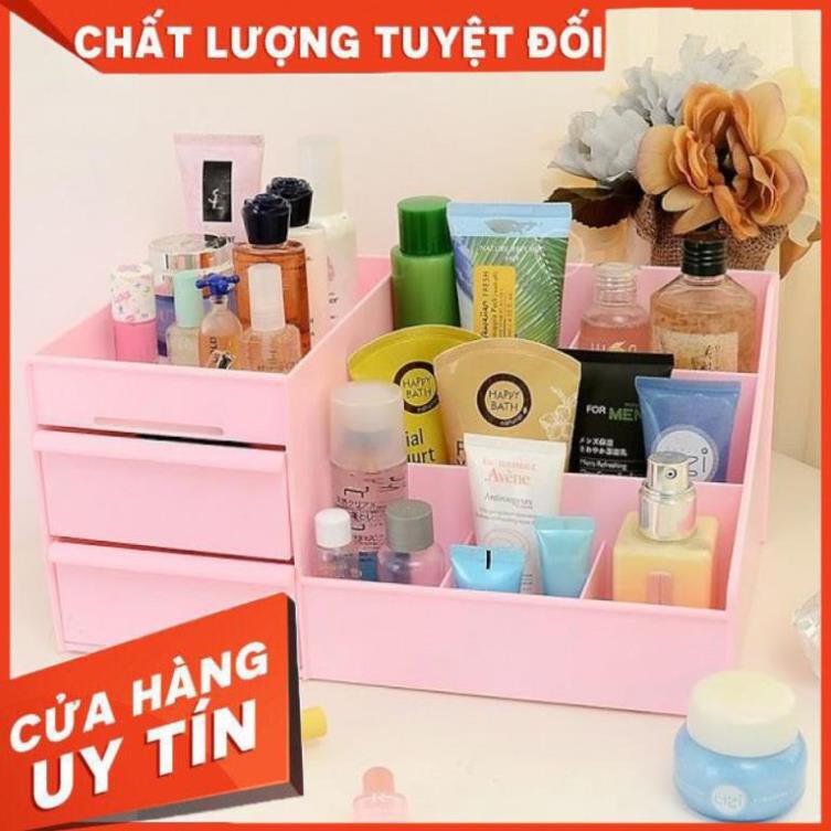 Khay đựng mỹ phẩm, 2 tầng, nhiều ngăn đựng đồ đa năng