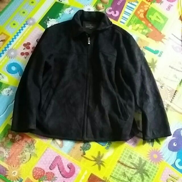 Áo da lộn lot lông nhung hiệu