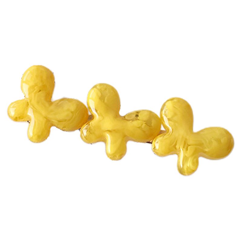 Kẹp Tóc Kim Loại Màu Kẹo Ngọt Hình Bướm Dễ Thương Cho Nữ