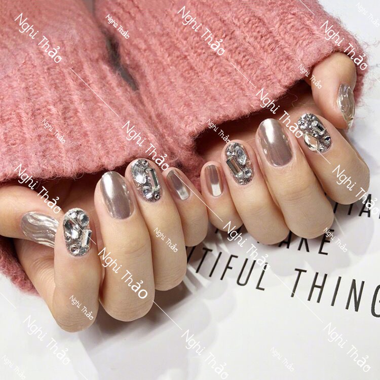 Đá khối nail , đá khối đính móng mix nhiều màu