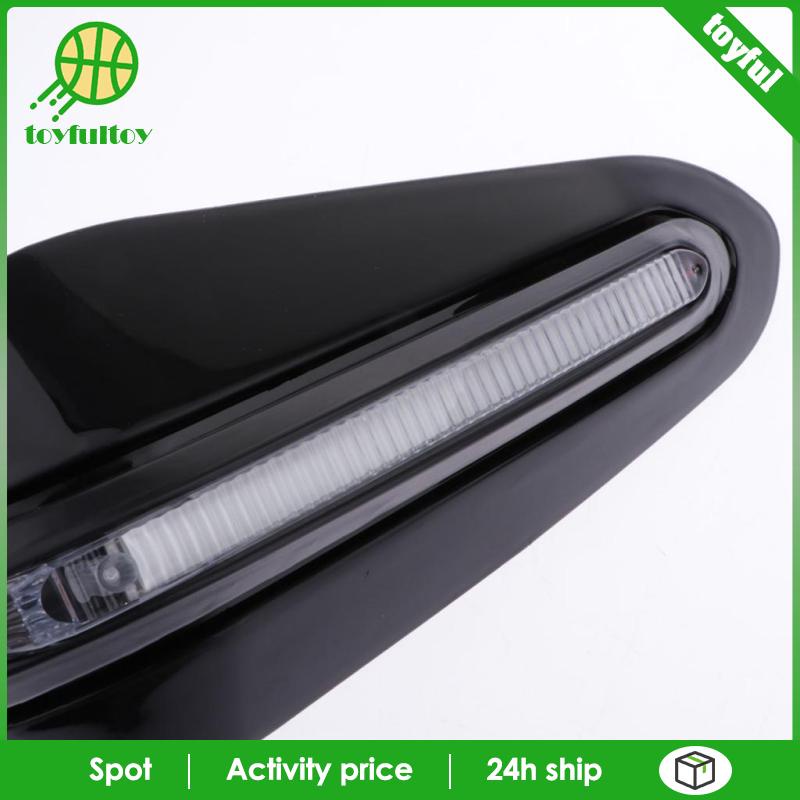 Vỏ Bọc Bảo Vệ Kính Chắn Gió Xe Máy Kèm Đèn LED Màu Đen