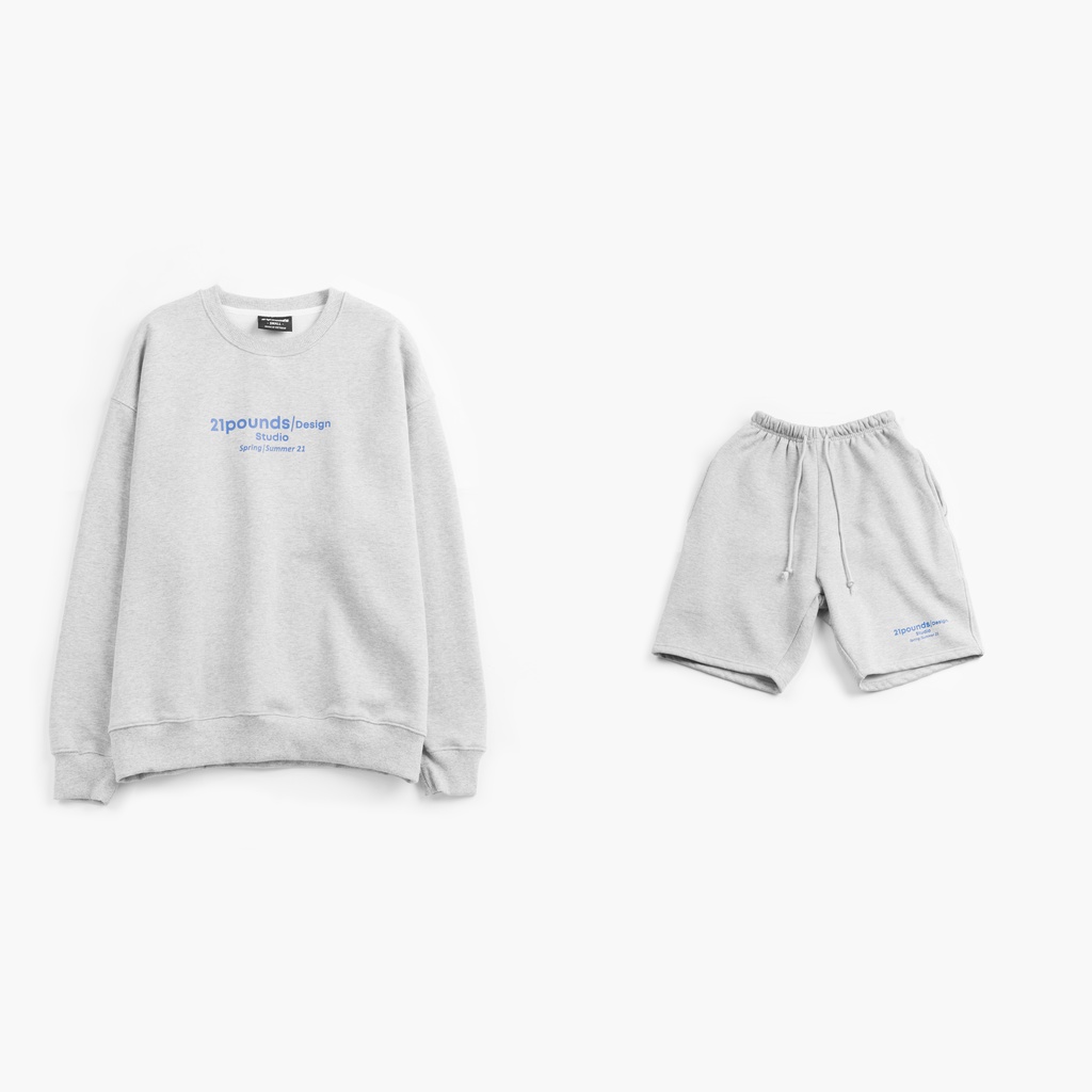 Set bộ sweater và quần đùi 21pounds