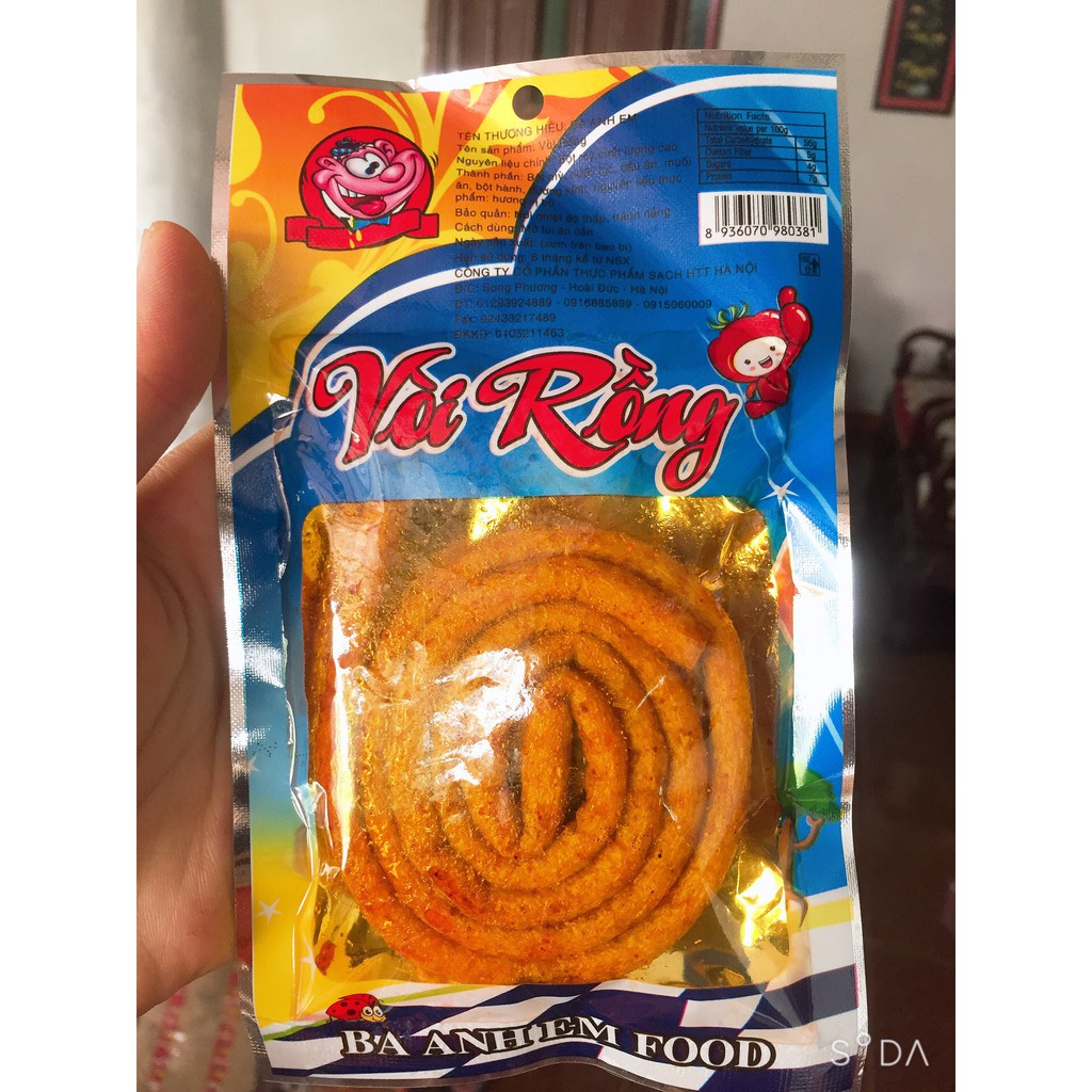 Snack vòi rồng thơm cay đậm đà hương vị tuổi thơ