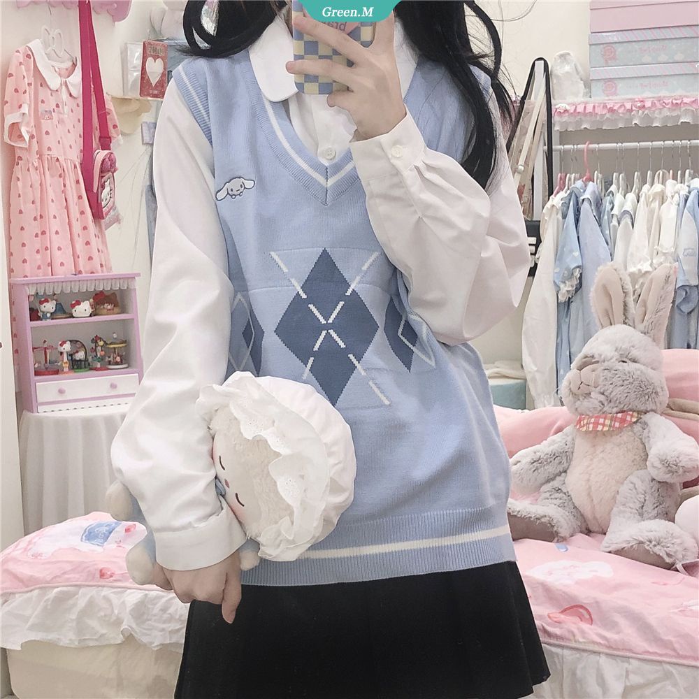 Áo Sweater Sanrio Sanrio Kuromi Cinnamoroll My Melody Dễ Thương Cho Nữ Sinh