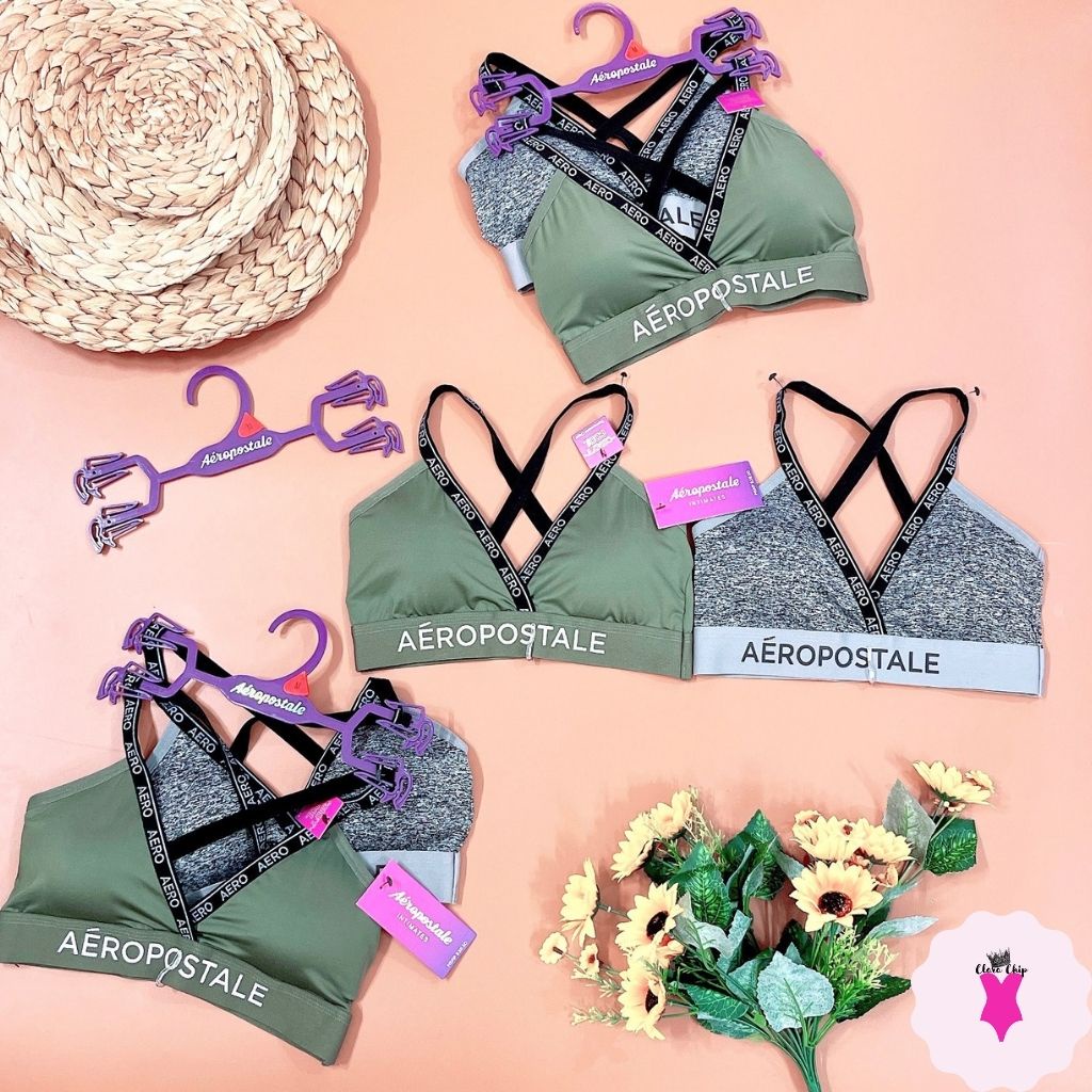 Set 2 áo lót sportbras nguyên móc Aeropostel siêu đẹp, xịn sang Clarachip SBAE