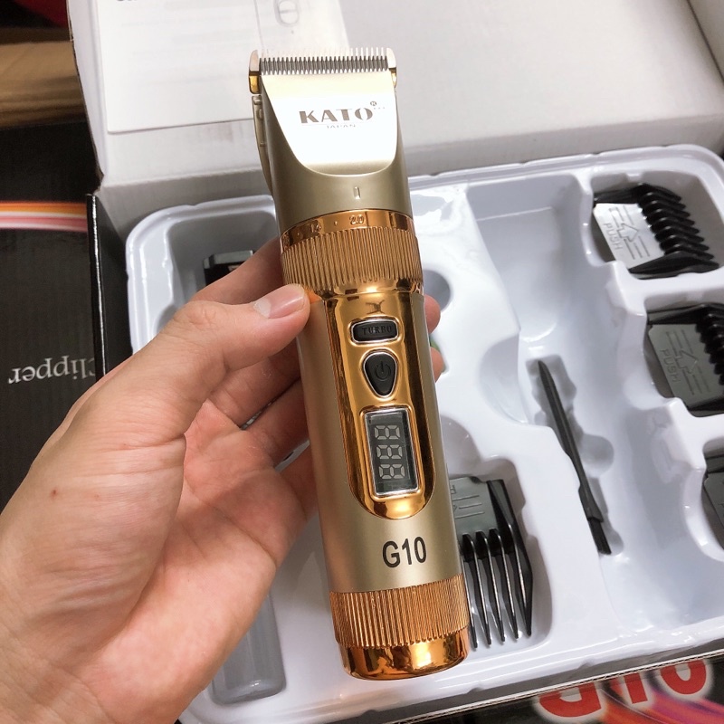 Tông đơ cắt tóc chuyên nghiệp Nhật Bản KATO G10 ,tăng đơ cắt tóc lưỡi thép cao cấp