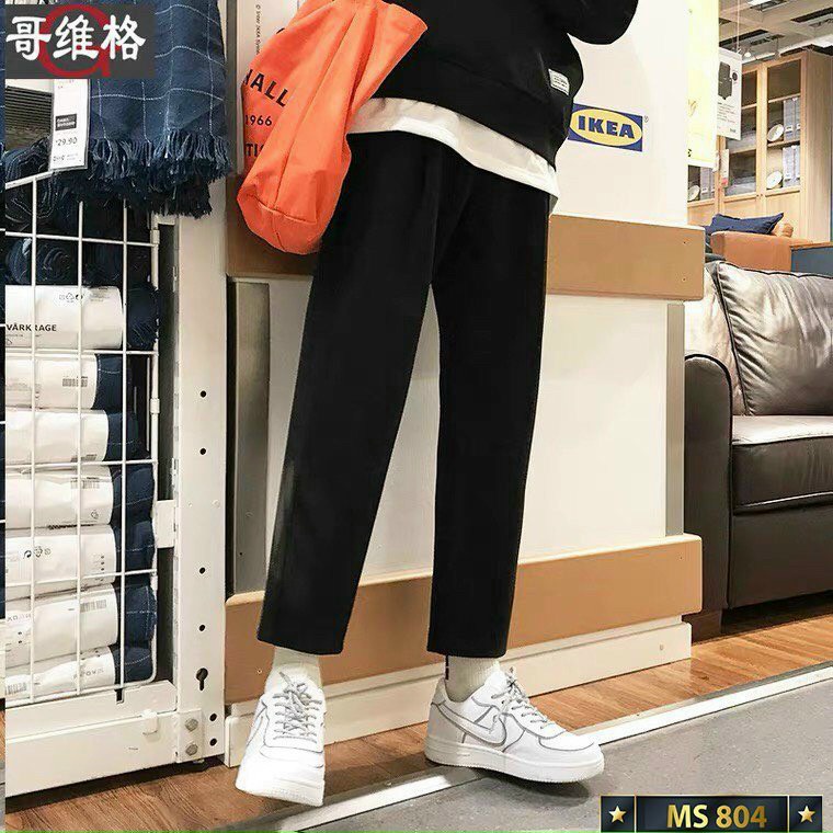 Quần baggy nam đen trơn from suông,rộng cao cấp -phong cách hàn quốc hottrend Lady-Hn Store88 vn1