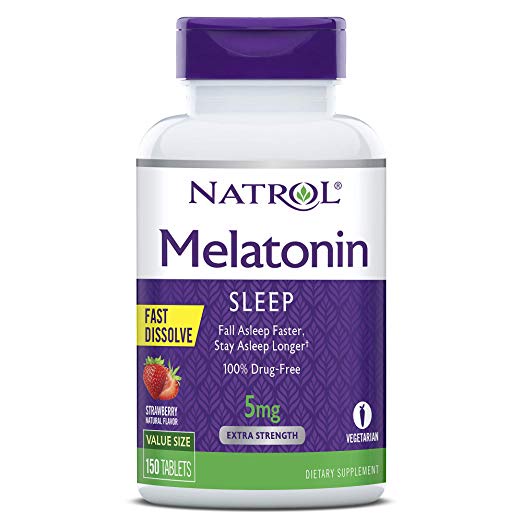 [HÀNG CHÍNH HÃNG] VIÊN NGẬM NGỦ NGON  NATROL MELATONIN SLEEP 5MG