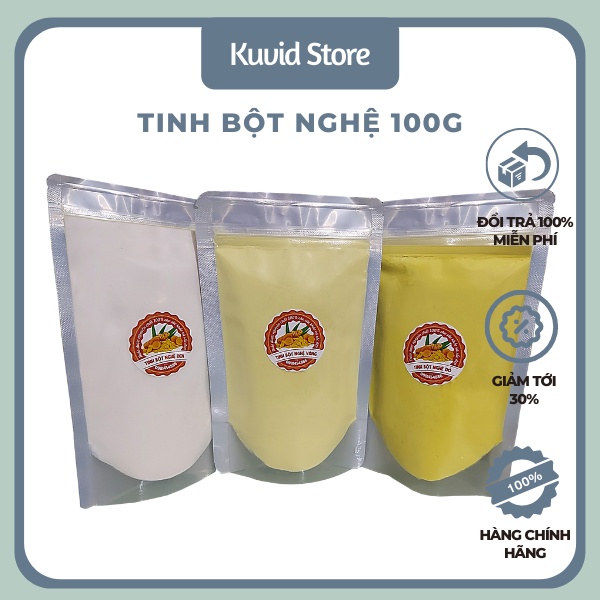 Tinh Bột Nghệ 100gram Handmade Nguyên Chất Nhà Làm