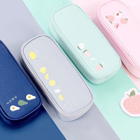 Hộp Bút Vải Hoạt Hình Hoa Qủa Dễ Thương Sáng Tạo