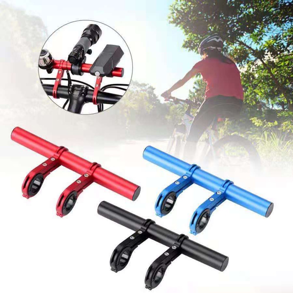 Giá Mở Rộng Gắn Đèn Pin Đôi Đa Chức Năng Bằng Hợp Kim Nhôm Cho Xe Đạp