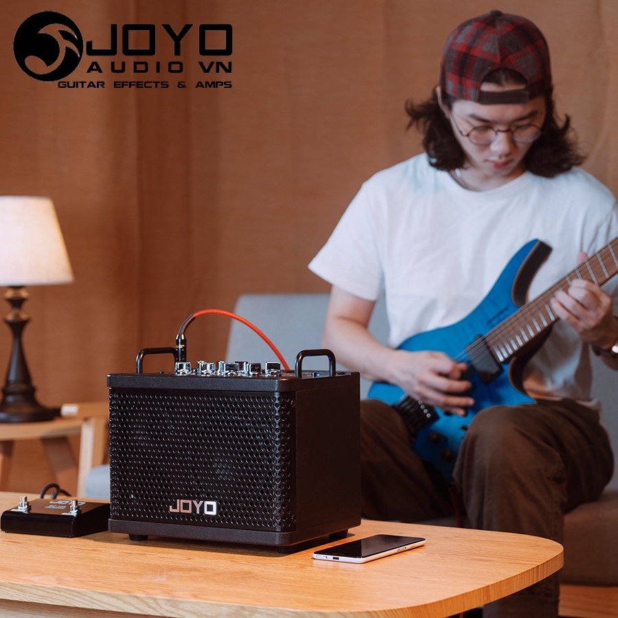 Joyo DC-15S - Loa Amplifier Guitar Bluetooth 4.0 Kèm Footswitch , Pin Sạc Tích Hợp