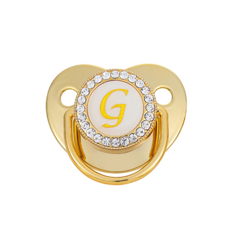 Núm ti giả họa tiết 26 chữ cái bằng silicone không chứa BPA an toàn cho bé