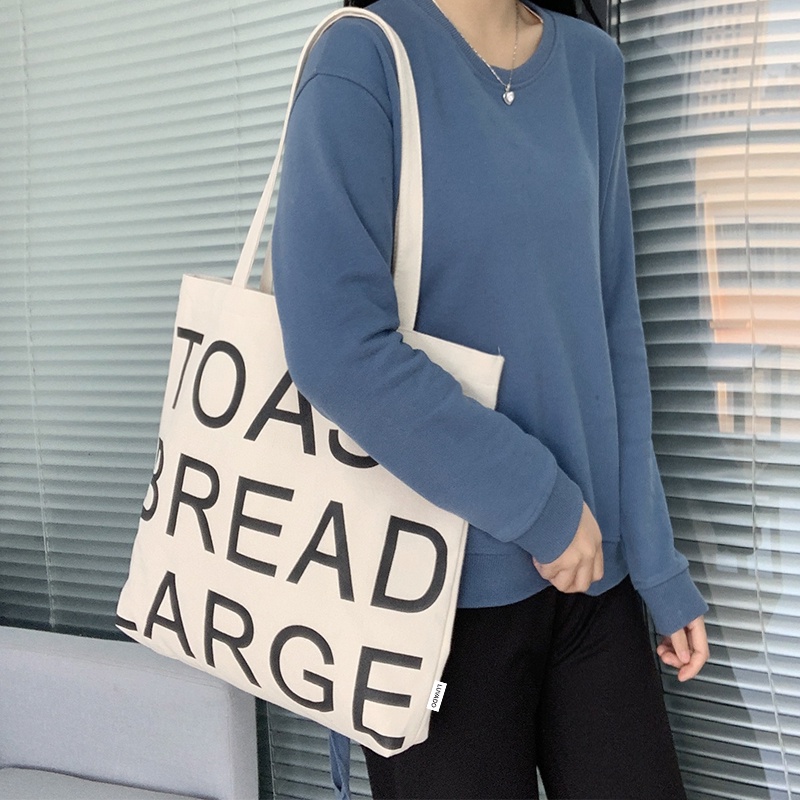 Túi tote giá rẻ vải canvas đeo chéo đi học LUVADO TX779