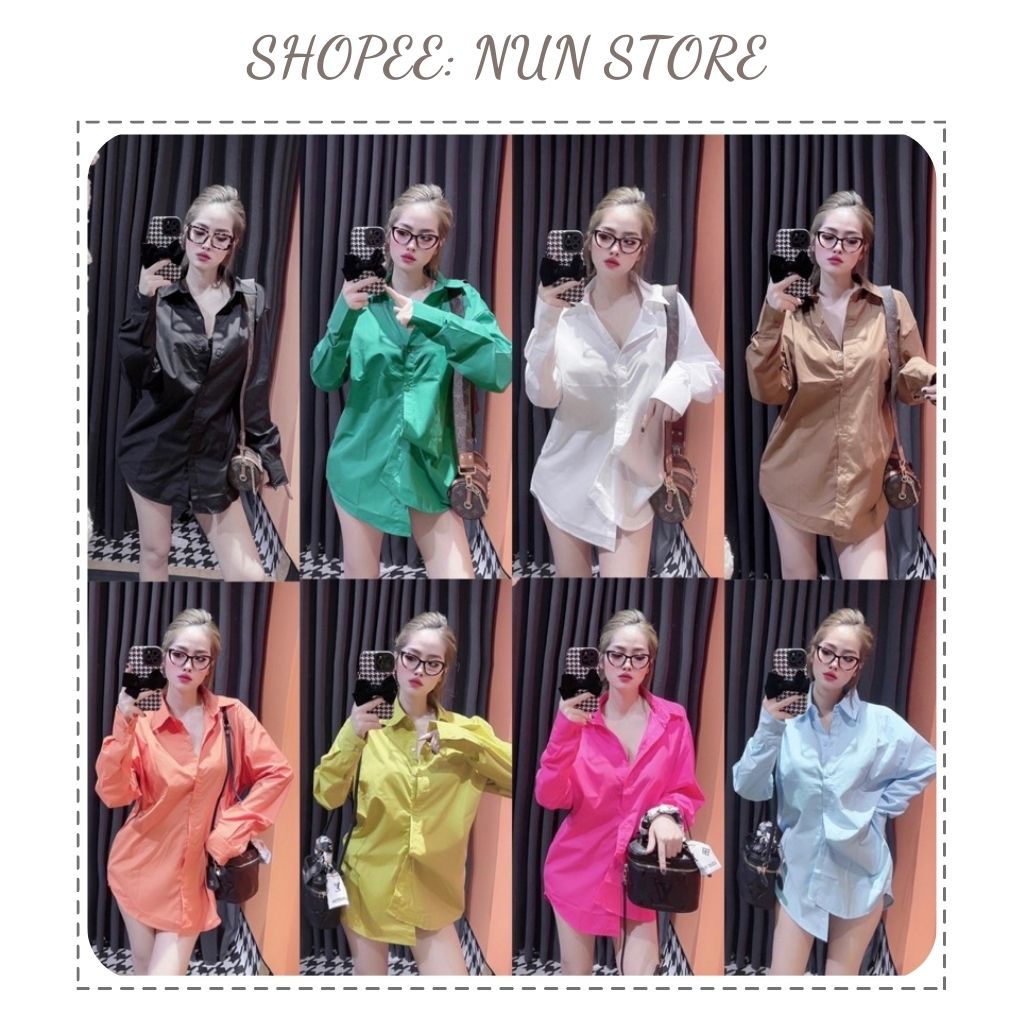 Áo Sơ Mi Hot Trend Quảng Châu Cao Cấp Đầy Đủ Các Màu