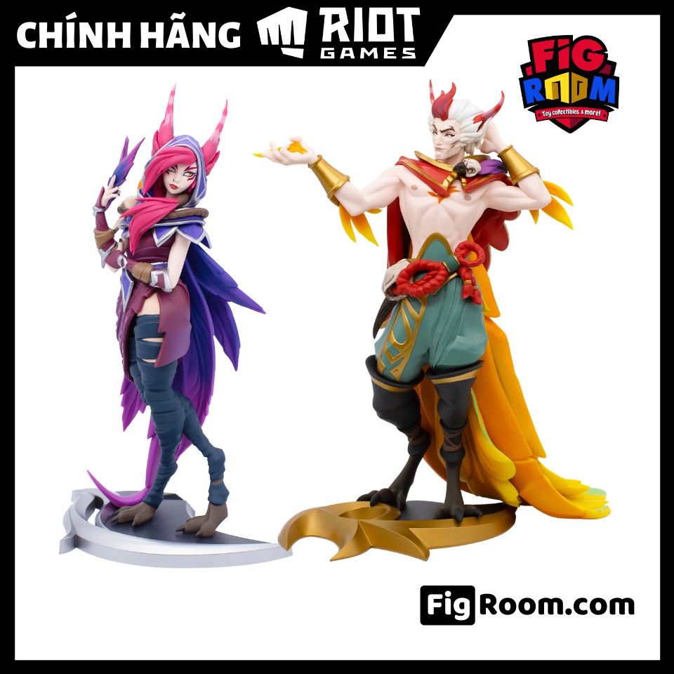 Mô hình LoL Xayah & Rakan Unlocked Statue - Mô hình LMHT Liên Minh Huyền Thoại chính hãng Riot Games