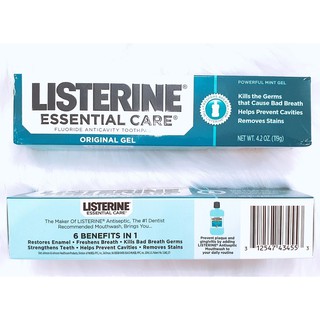 Kem đánh răng listerine essential care toothpaste 119g