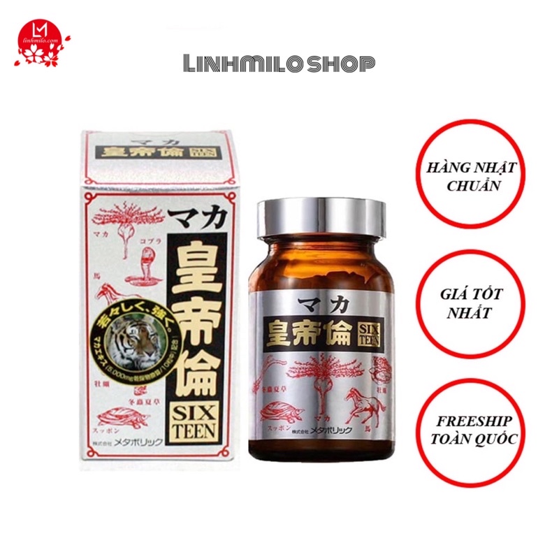 Viên uống bổ thận tráng dương Maka Sixteen Nhật Bản