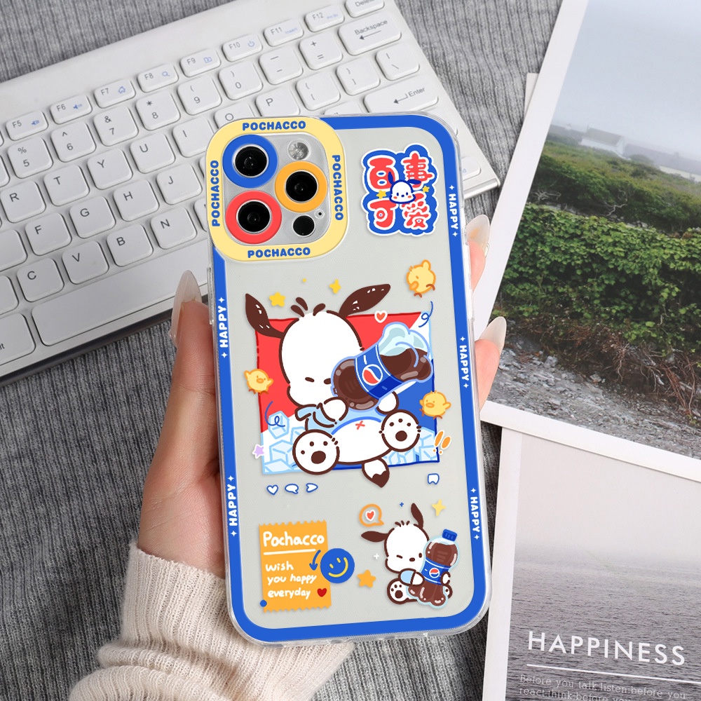 Ốp Điện Thoại Tpu Mềm Chống Sốc In Hình Cún Pochacco Cho iPhone 11 12 13 pro max XS X XR XSMax 7 8 6 6s plus SE 2020